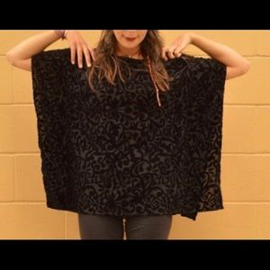 Dana Buchman Velvet Poncho Top